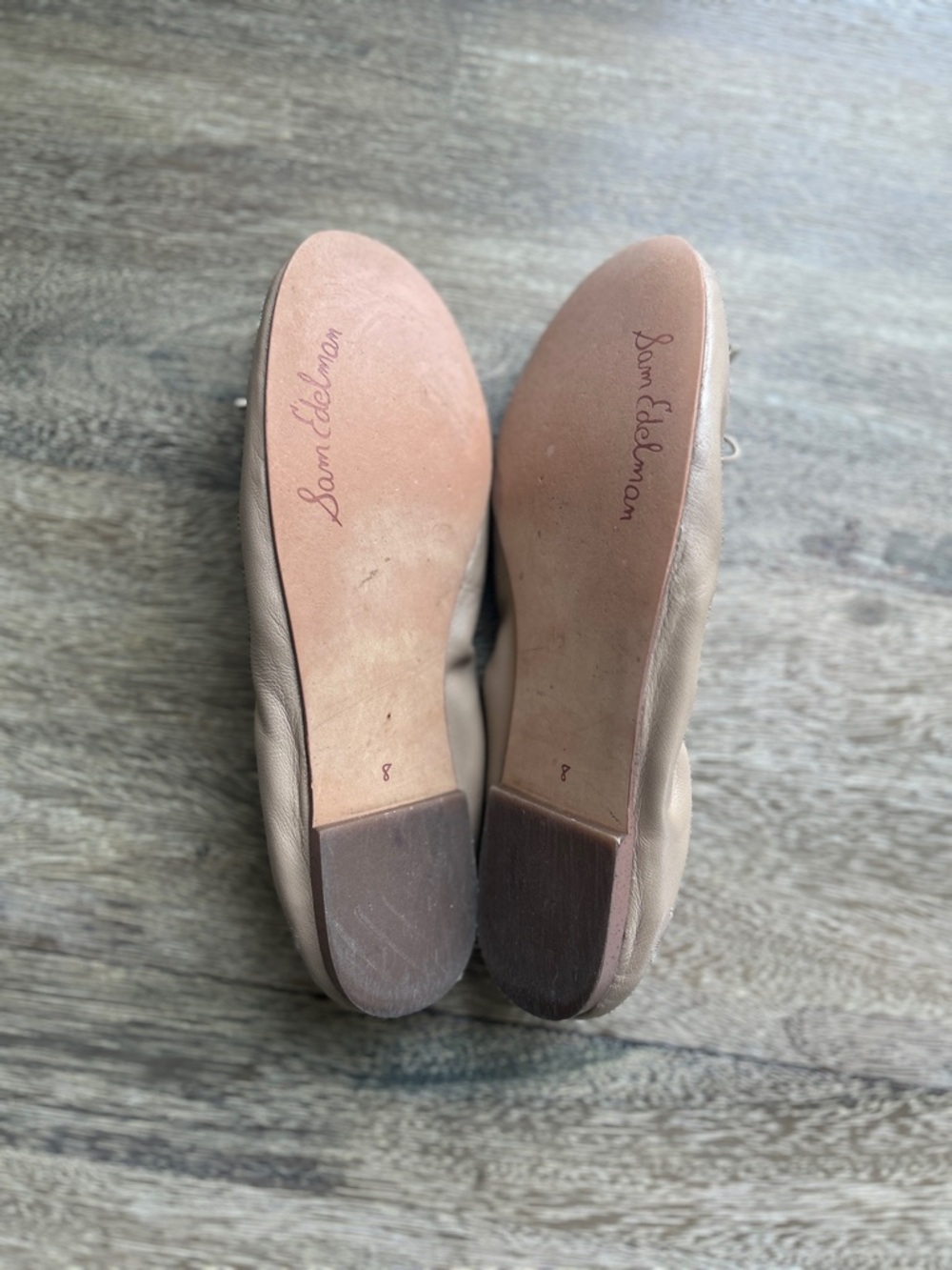 Sam Edelman Felicia Leather Ballet Flat, Tan Leather, Size 8 - Picture 4 of 8